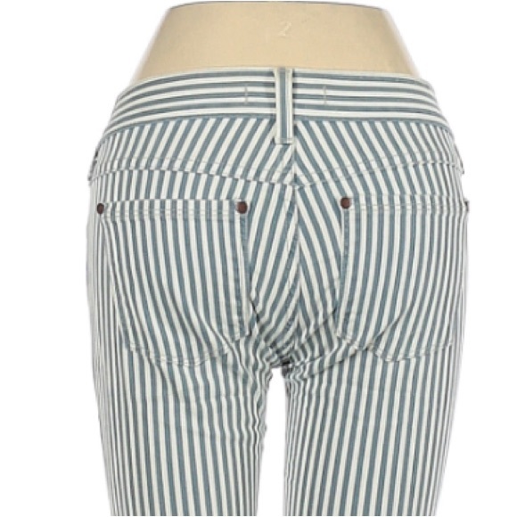 Free People Conductor Stripe low rise skinny pant jeans - Picture 10 of 10